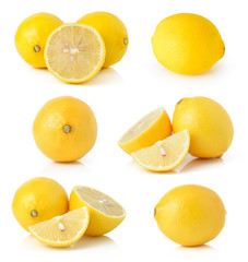 Lemon isolated on white background