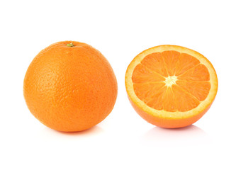 Orange fruit isolated on white
