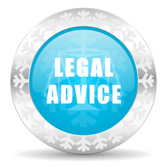legal advice icon, christmas button, law sign
