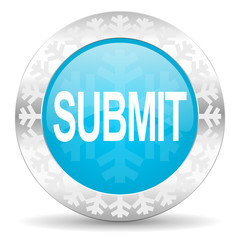 submit icon, christmas button