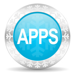 apps icon, christmas button