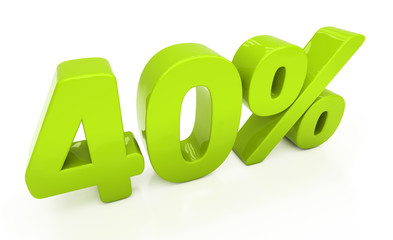 3D forty percent