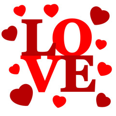 Lettering LOVE.