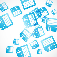 abstract background: floppy