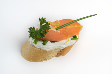 Lachsbaguette