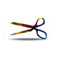 Scissor Sign Colorful Vector Icon Design