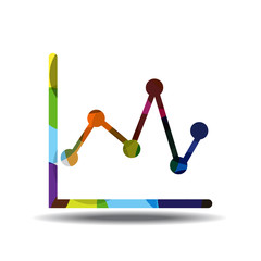 Graph Colorful Vector Icon Design