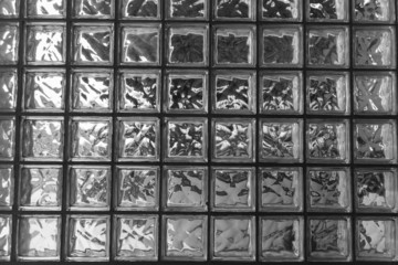 the surface of square glass block