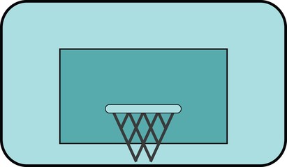 Obraz na płótnie Canvas Set of web Basketball basket sign icon