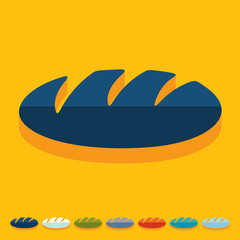 Flat design: bread