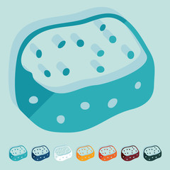 Flat design: sponge