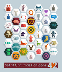 Set of Christmas icons