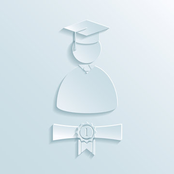 graduate student silhouette