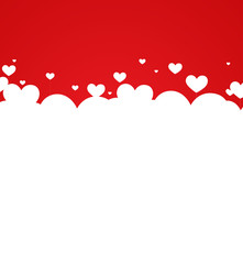 valentines happy day winter background. card vector illustration