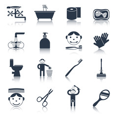 Hygiene Icons Black