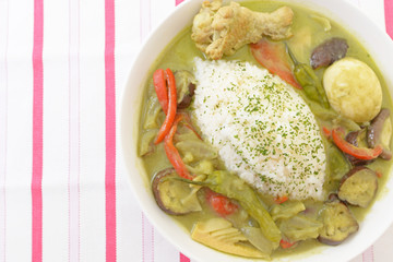 美味しそうなグリーンカレー