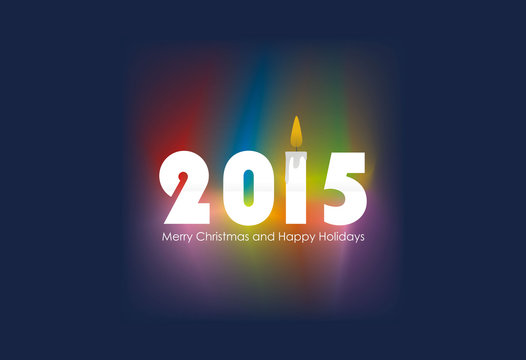 Happy 2015 new year vector design