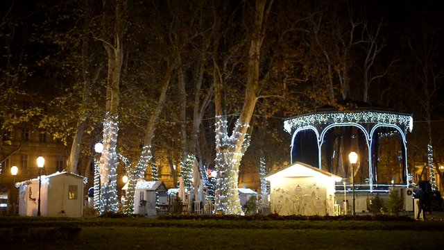 beautiful zrinjevac in december