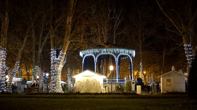 xmas pavillion, zagreb