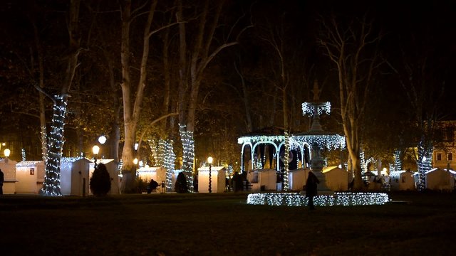 beautiful zrinjevac park in zagreb