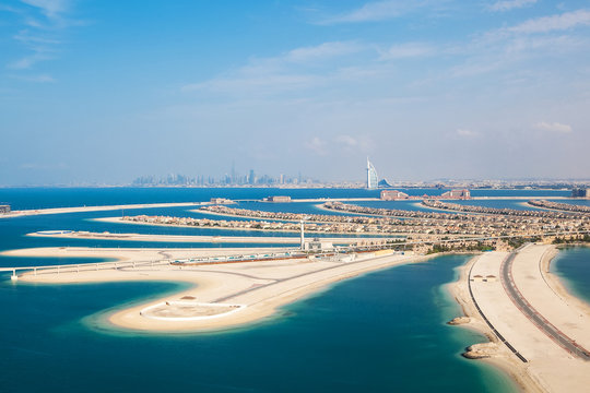 Dubai, UAE. The Palm island from above