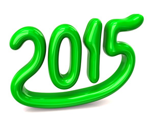 New 2015 year. Green.