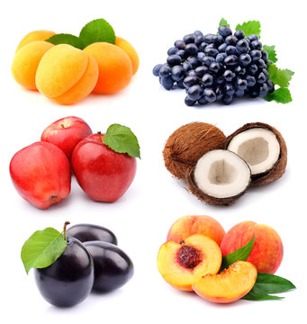 Collection of sweet fruits