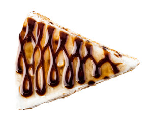 a piece of chocolate cake