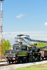 Fototapeta na wymiar steam locomotive in Tuzla region, Bosnia and Hercegovina