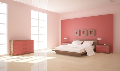 white 3d bedroom