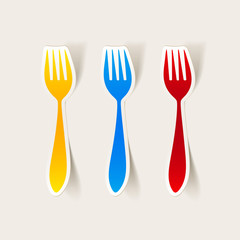realistic design element: fork