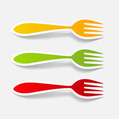 realistic design element: fork