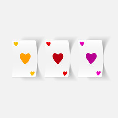 realistic design element: playing card