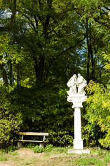 statue of saints, Southern Moravia, Czech Republic