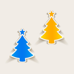 realistic design element: christmas tree