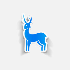 realistic design element: deer