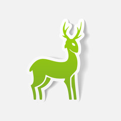 realistic design element: deer