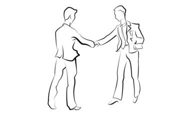 men shaking hands