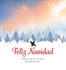 Fototapeta premium Christmas greeting card