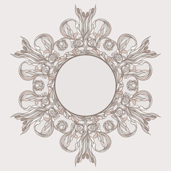 Greeting floral card.