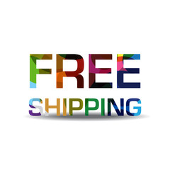 Free Shipping Colorful Vector Icon Design