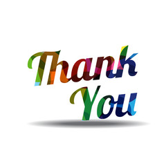 Thank You Colorful Vector Icon Design