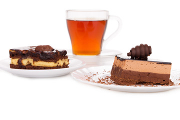 cake with tea