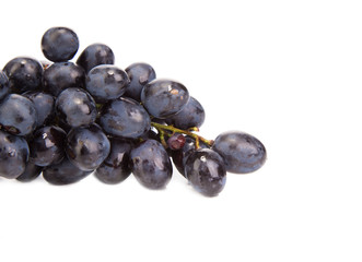 black ripe grapes