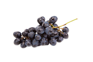 black ripe grapes