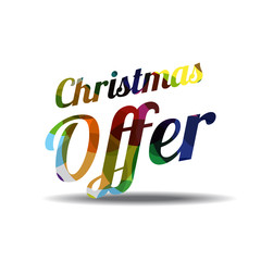 Christmas Offer Colorful Vector Icon Design
