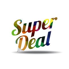 Super Deal Colorful Vector Icon Design