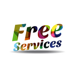 Free Services Colorful Vector Icon Design