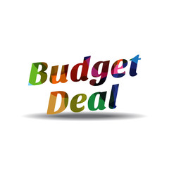 Budget Deal Colorful Vector Icon Design