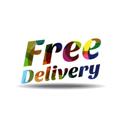 Free Delivery Colorful Vector Icon Design